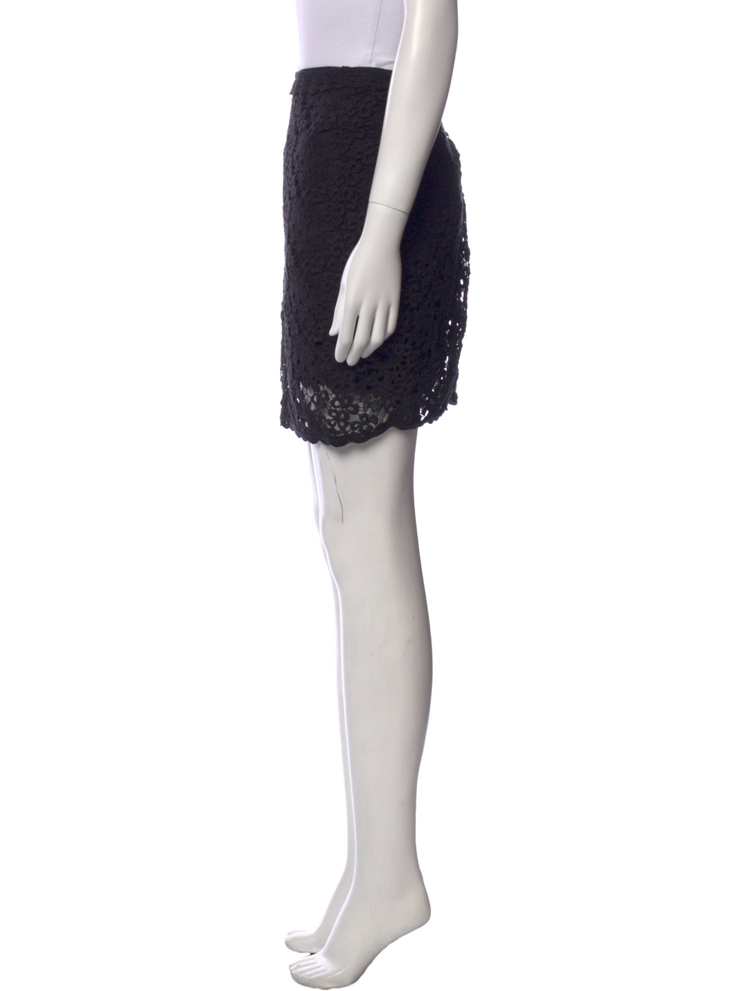 Isabel Marant Lace Pattern Mini Skirt